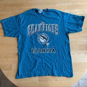 Vintage 1997 Florida/Miami Marlins World Series Champion Size Large Short Sleeve